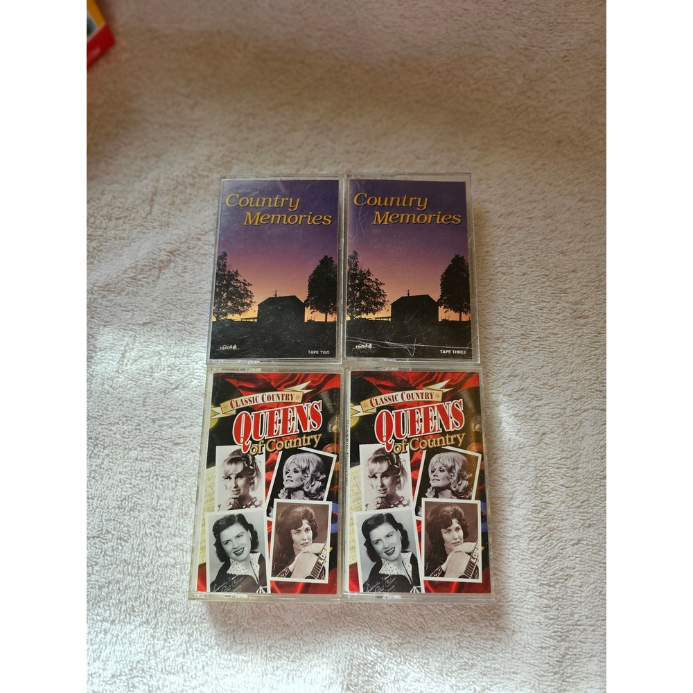 Country Music Cassette Tapes Lot Classic Country Queens Memories MCA‎